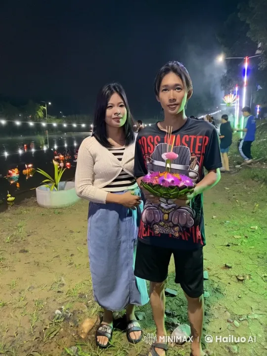 Night Riverbank Kungfu Fight with Lanterns – AI Generated Video | Hailuo AI