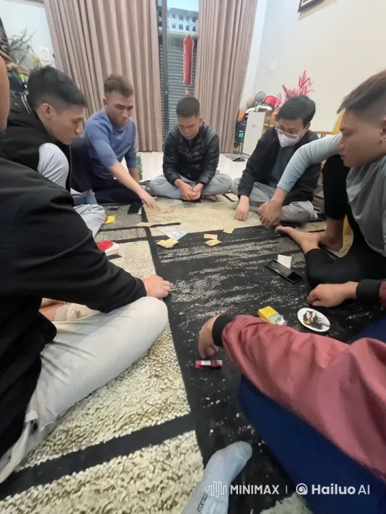 Indoor Brawl Breaks Out During Game Gathering – AI Generated Video | Hailuo AI