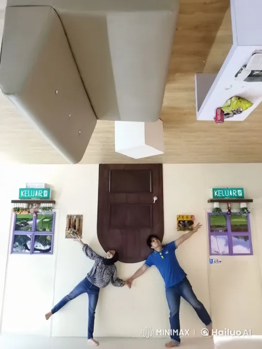 Upside-Down Kungfu Duel in Illusionary Room – AI Generated Video | Hailuo AI