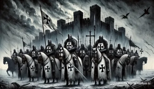 Knights Prepare for Battle at Shadowed Castle – AI Generated Video | Hailuo AI