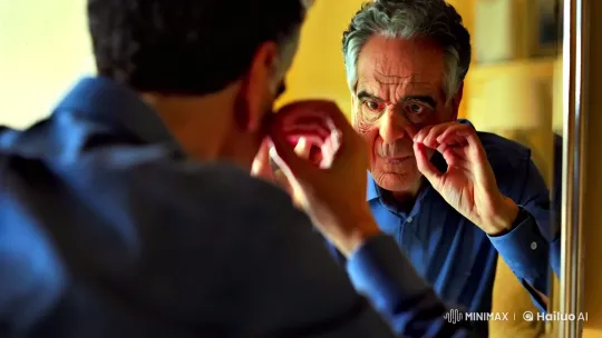 Shocked Young Man Mirrors Distorted to Older Self – AI Generated Video | Hailuo AI