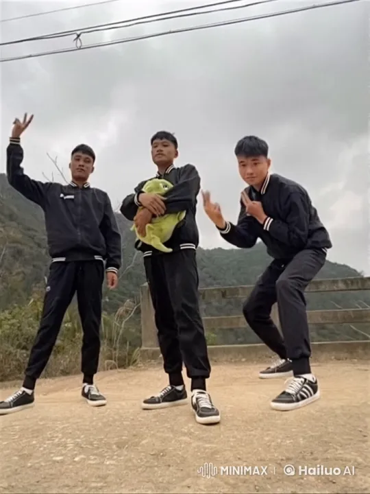 Three Young Men Practice Martial Arts with Stuffed Animal – AI Generated Video | Hailuo AI