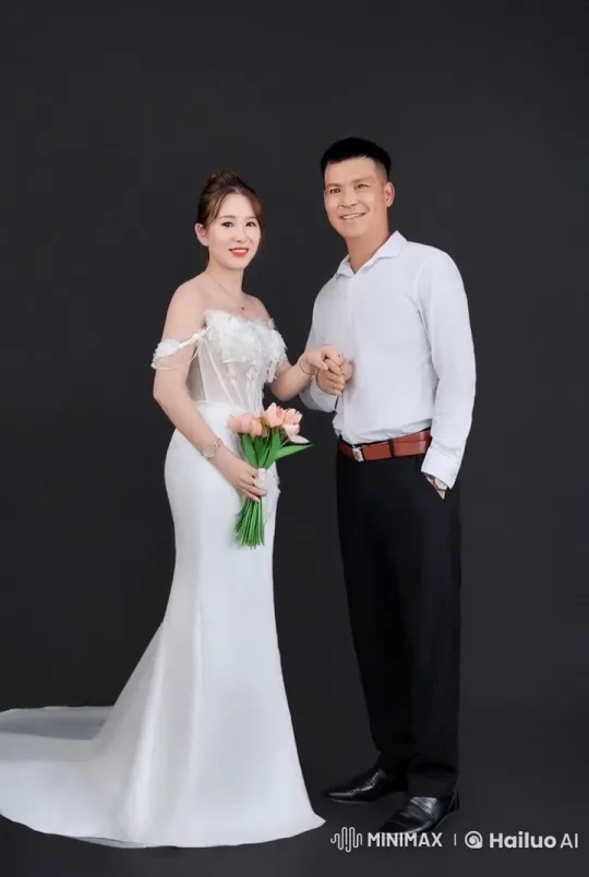 Wedding Attire Fight Scene in Studio Setting – AI Generated Video | Hailuo AI