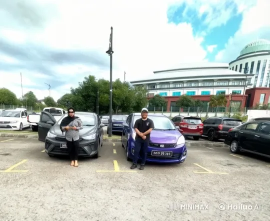 Dynamic Kung Fu Battle in Bustling Parking Lot – AI Generated Video | Hailuo AI