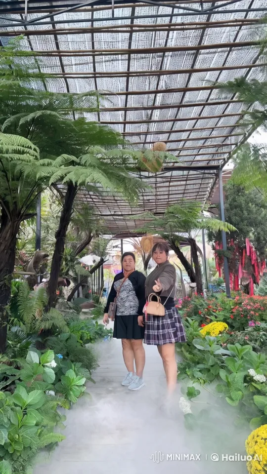 Kungfu Fight in a Lush Garden Setting – AI Generated Video | Hailuo AI