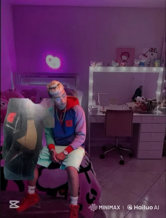 Boy Embraces and Kisses Girl in Cozy, Whimsical Bedroom – AI Generated Video | Hailuo AI