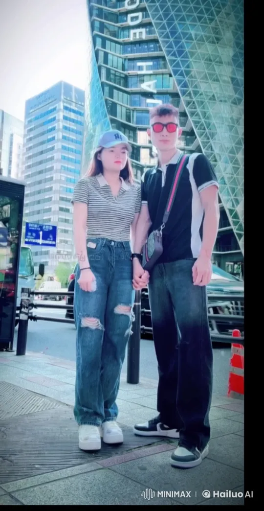 Urban Street Fight Between Young Couple – AI Generated Video | Hailuo AI