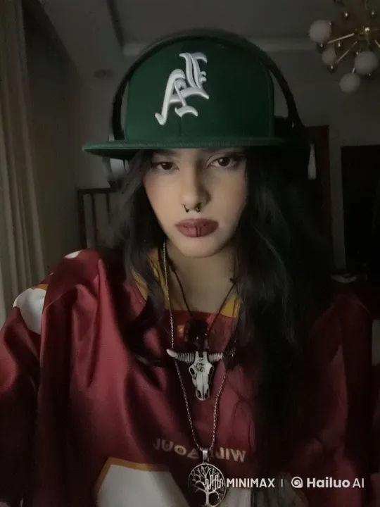 Young Person Smoking with Distinctive Style in Dimly Lit Room – AI Generated Video | Hailuo AI