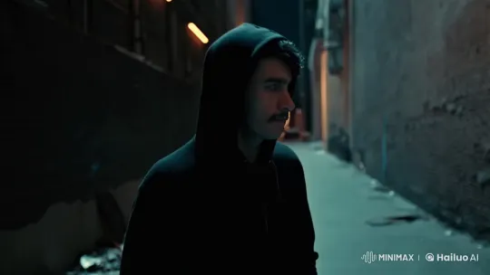 Mysterious Man Smokes in Gritty Alleyway – AI Generated Video | Hailuo AI