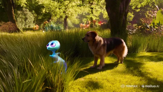 Dog Discovers Alien and Portal to Fantasy World – AI Generated Video | Hailuo AI