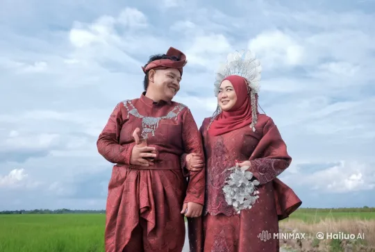 Traditional Attire Kung Fu Combat in Pastoral Setting – AI Generated Video | Hailuo AI