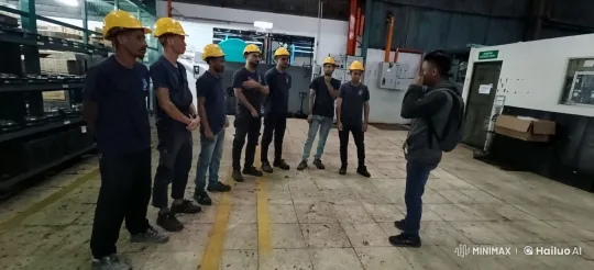 Workers Perform Impressive Kung Fu in Industrial Setting – AI Generated Video | Hailuo AI