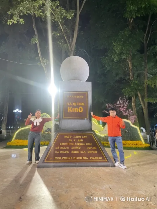 Nighttime Kungfu Display at Hà Giang Milestone – AI Generated Video | Hailuo AI