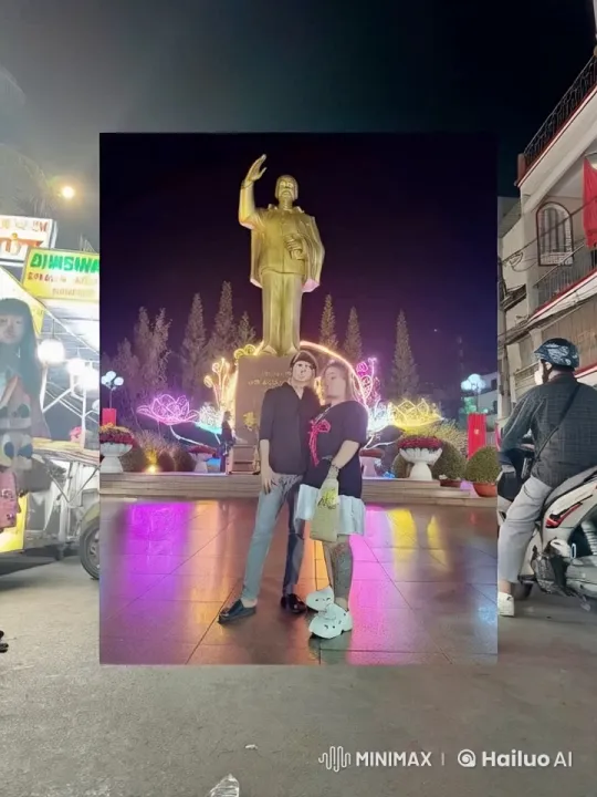 Nighttime Kungfu Performance in Bustling Square – AI Generated Video | Hailuo AI