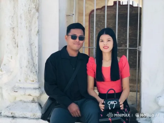 Stylish Duo Performs Synchronized Kung Fu on Ancient Steps – AI Generated Video | Hailuo AI
