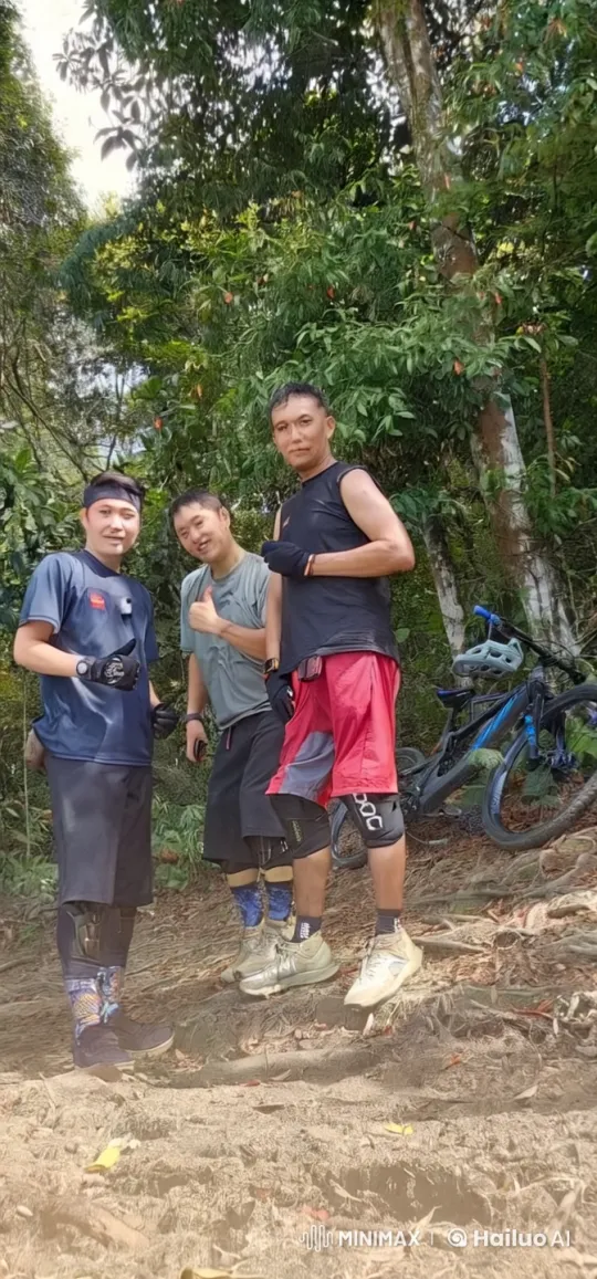 Forest Martial Arts Display by Three Men – AI Generated Video | Hailuo AI