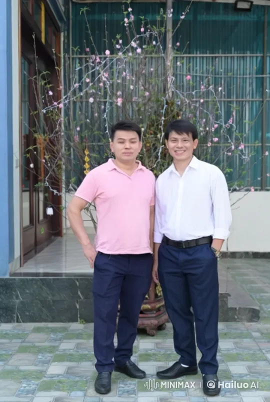 Two Men Perform Skilled Kung Fu in Courtyard – AI Generated Video | Hailuo AI