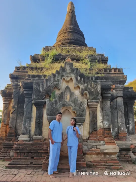 Ancient Stone Setting for Graceful Kung Fu Duel – AI Generated Video | Hailuo AI