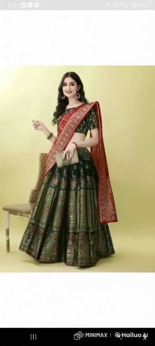 Indian Woman in Traditional Attire Performing Dance – AI Generated Video | Hailuo AI