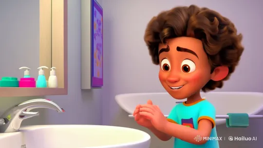PureGlow Liquid Soap: Sparkling Clean Hands with Animated Fun – AI Generated Video | Hailuo AI