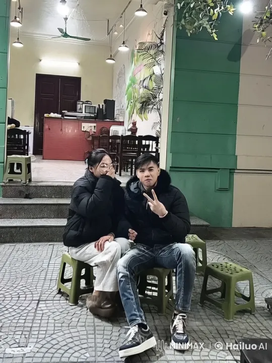 Martial Arts Display on Steps by Brightly Lit Establishment – AI Generated Video | Hailuo AI