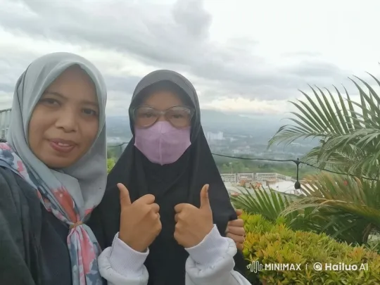 Women Practicing Kungfu in Hijabs Against Scenic Background – AI Generated Video | Hailuo AI