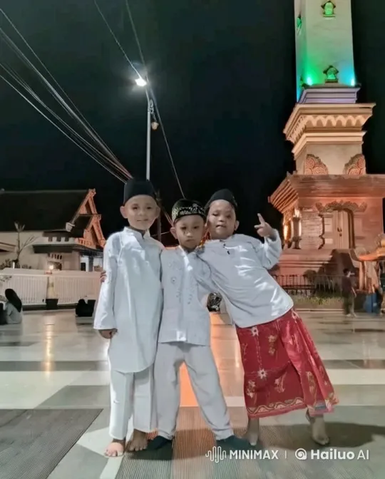 Boys in Traditional Attire Practice Playful Kung Fu – AI Generated Video | Hailuo AI