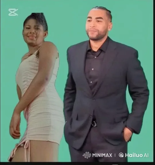 Confident Duo in Stylish Attire Pose – AI Generated Video | Hailuo AI