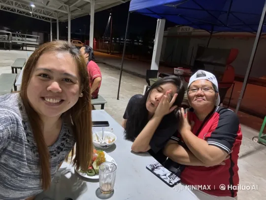 Nighttime Outdoor Dining with Friends – AI Generated Video | Hailuo AI