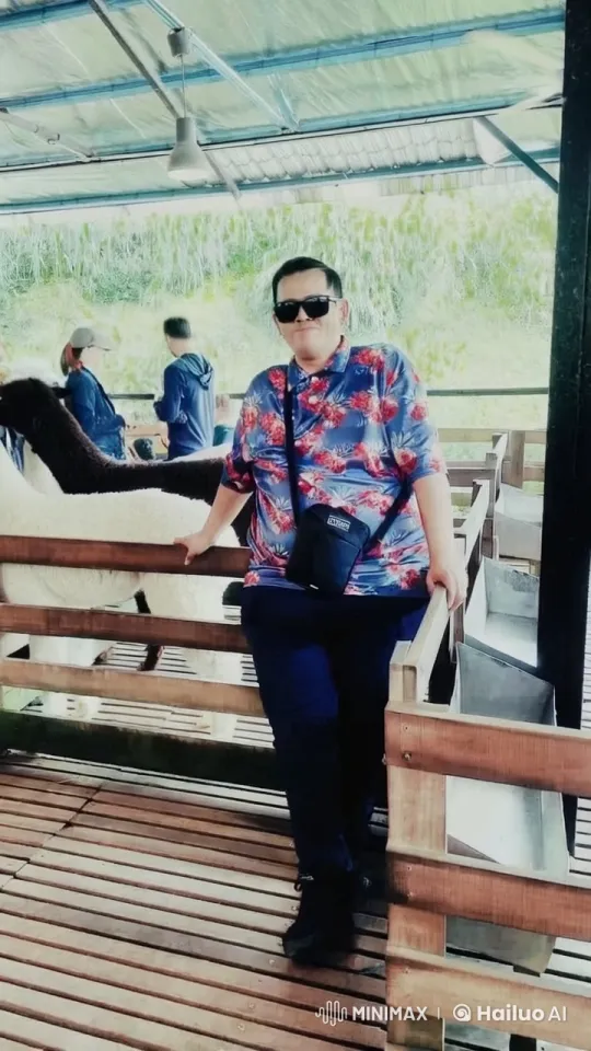 Floral Shirted Person Perform Martial Arts in Alpaca Pasture – AI Generated Video | Hailuo AI