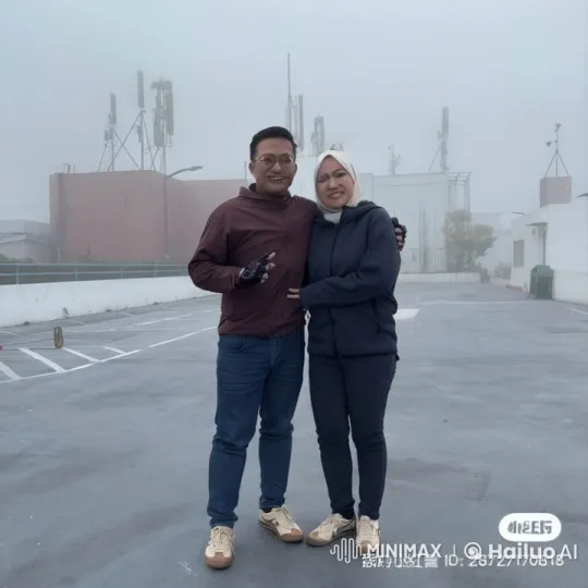 Mist-Shrouded Rooftop Martial Arts Training Duo – AI Generated Video | Hailuo AI