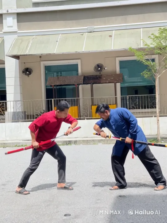 Intense Martial Arts Duel with Wooden Swords – AI Generated Video | Hailuo AI