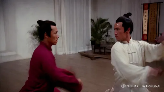 Aesthetic Kung Fu Duel in Minimalist Dojo – AI Generated Video | Hailuo AI