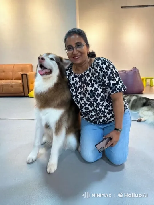 Woman Practices Silambam with Joyful Dog Watching – AI Generated Video | Hailuo AI