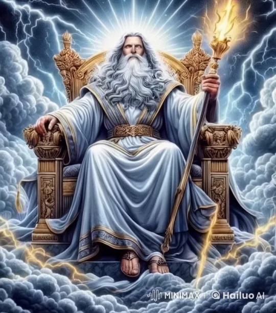 Celestial Figure on a Throne with Dynamic Lightning – AI Generated Video | Hailuo AI