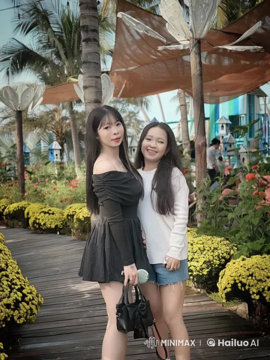 Vibrant Garden Kung Fu Duel Between Two Women – AI Generated Video | Hailuo AI