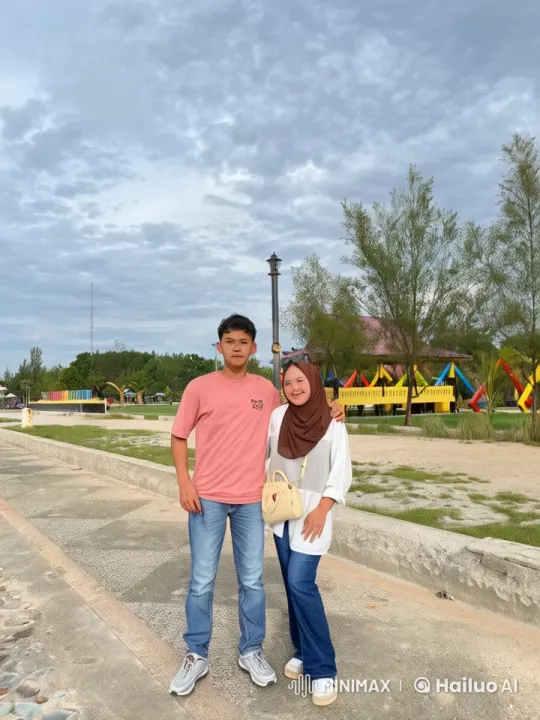 Couple Performs Kungfu on Scenic Walkway in Live2D Animation – AI Generated Video | Hailuo AI