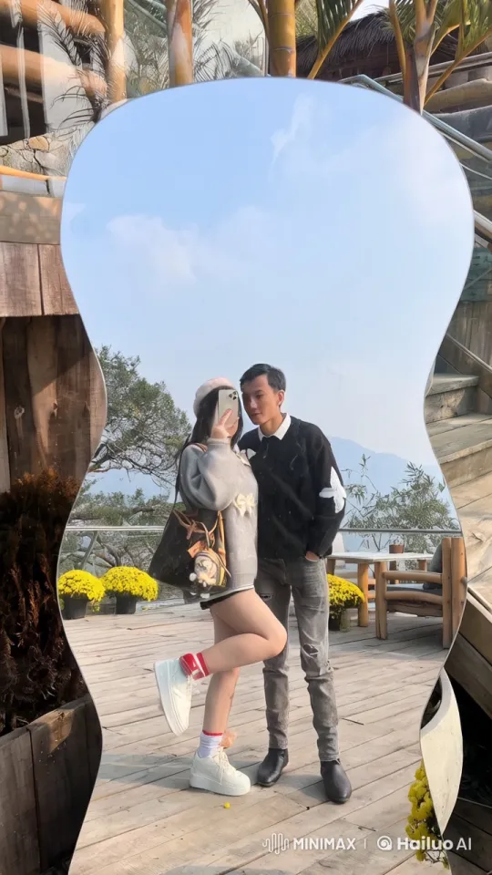 Playful Kung Fu Sparring on Scenic Deck – AI Generated Video | Hailuo AI