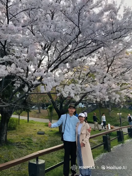 Cherry Blossom Park: Martial Arts Display Amidst Nature – AI Generated Video | Hailuo AI