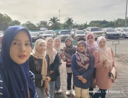 Hijabi Martial Artists in Intense Parking Lot Battle – AI Generated Video | Hailuo AI