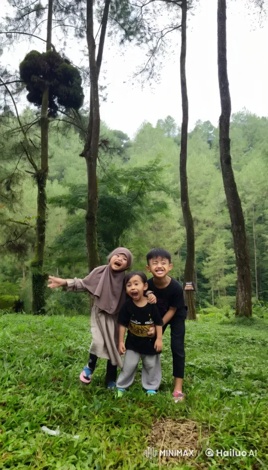Children's Playful Kung Fu in Lush Forest Setting – AI Generated Video | Hailuo AI