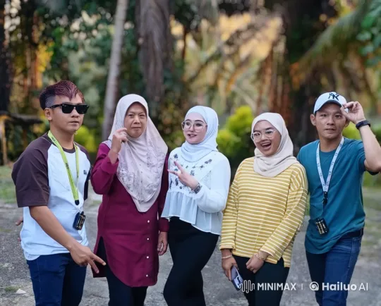 Friends Playfully Spar with Kungfu in Lush Setting – AI Generated Video | Hailuo AI