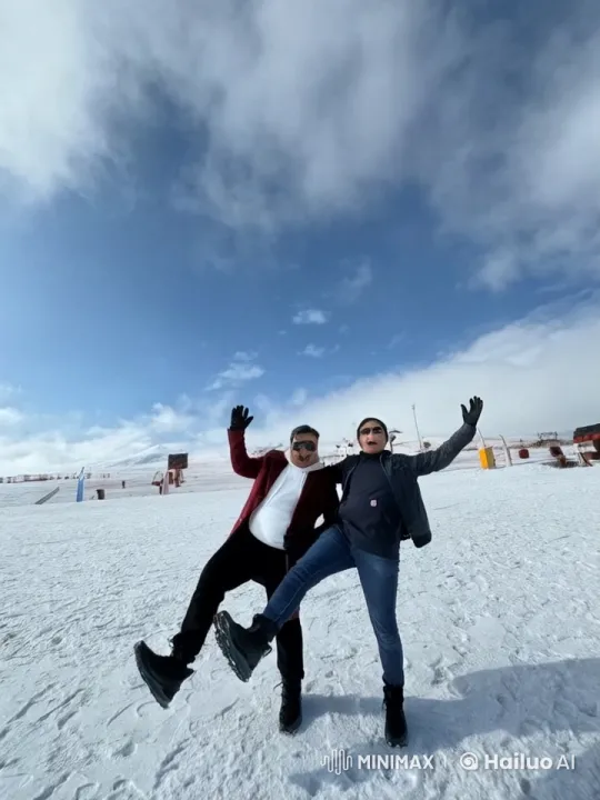 Snowy Landscape Kungfu Fight with Dynamic Moves – AI Generated Video | Hailuo AI