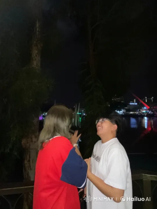 Martial Arts Confrontation by Water Under City Lights – AI Generated Video | Hailuo AI