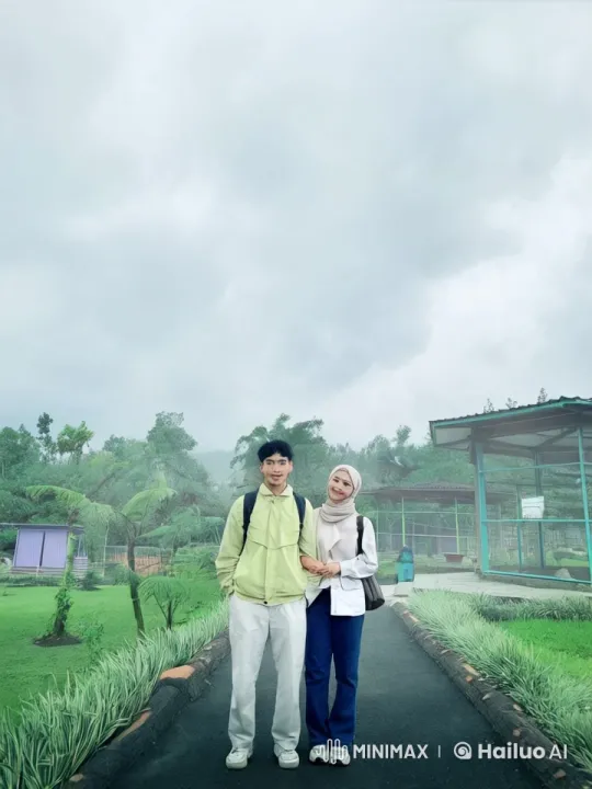 Couple Showcases Impressive Kungfu Skills in Garden Pathway – AI Generated Video | Hailuo AI