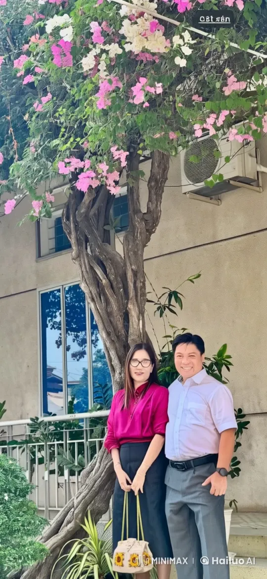 Couple Performing Synchronized Martial Arts Under Flowering Tree – AI Generated Video | Hailuo AI