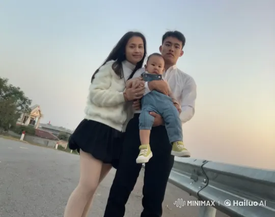 Couple Fights Near Road While Holding Baby – AI Generated Video | Hailuo AI