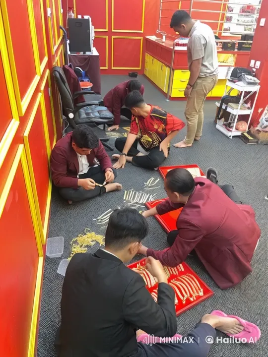 Kungfu Combat in Colorful Room with Spectators – AI Generated Video | Hailuo AI