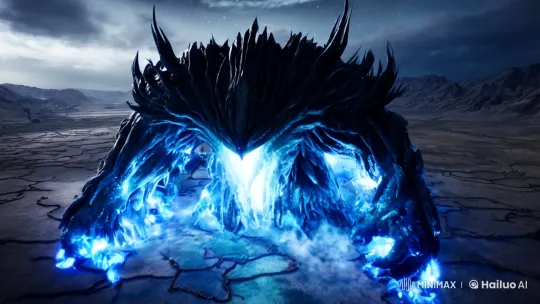 Titanus Abyssweaver: Shadow Titan in Desolate Twilight – AI Generated Video | Hailuo AI