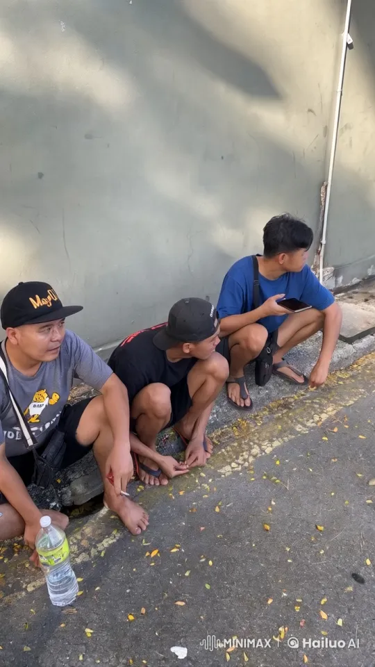 Three Young Men Perform Intense Kung Fu Fight on Sidewalk – AI Generated Video | Hailuo AI